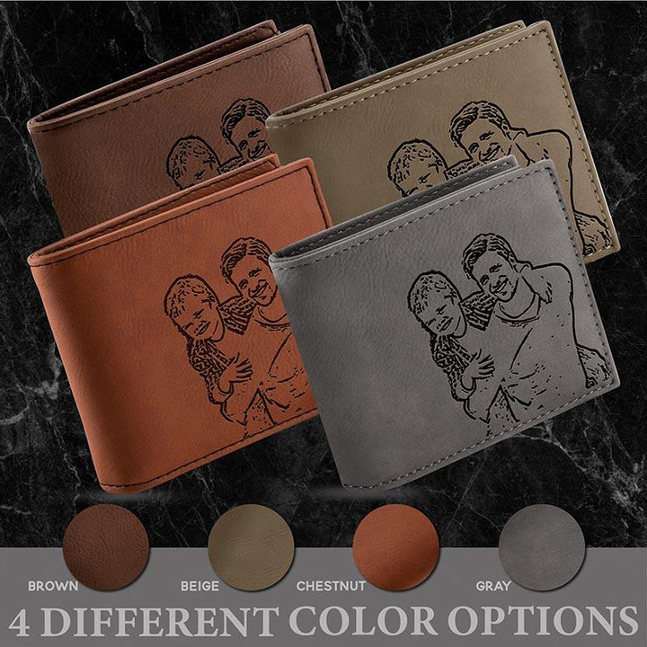 Leather Photo Wallet - GiftShire