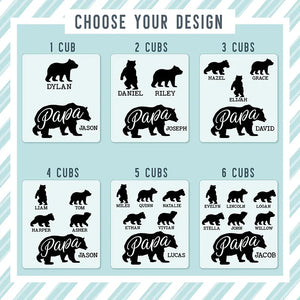 Father's Day Wallet - Papa Bear Personalized - GiftShire