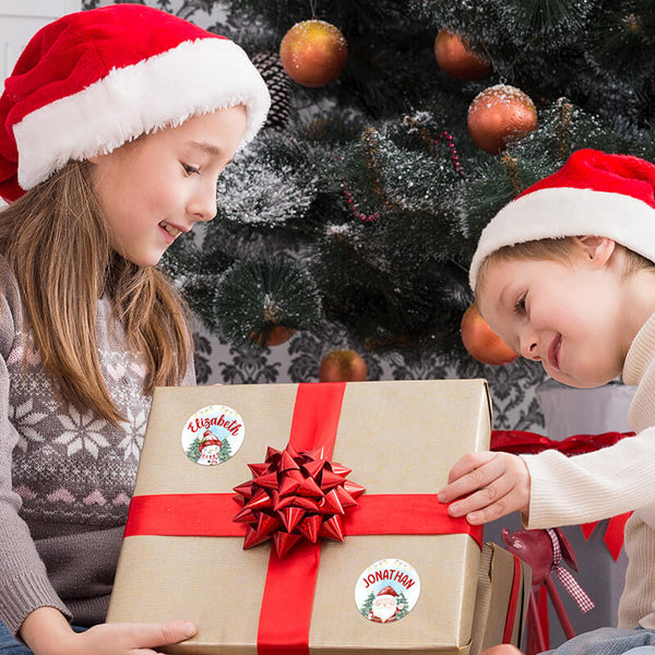 Festive Personalized Christmas Stickers For Kids