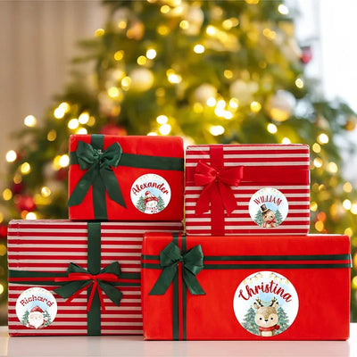 Festive Personalized Christmas Stickers For Kids