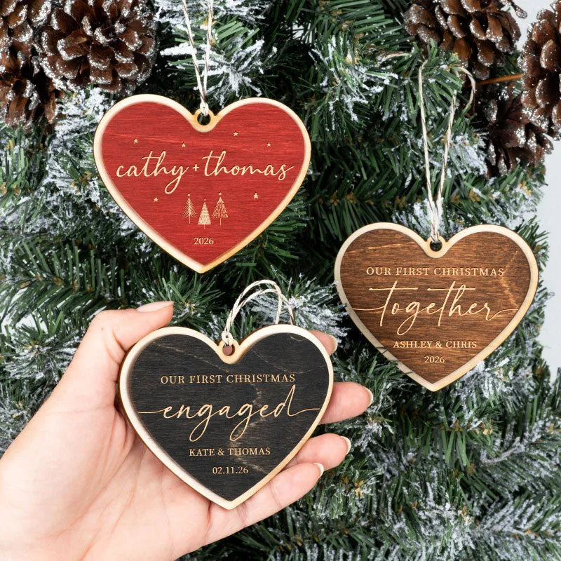 First Christmas Married Ornament Gift for Couples