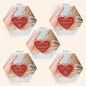 First Christmas Married Ornament Gift for Couples - GiftShire