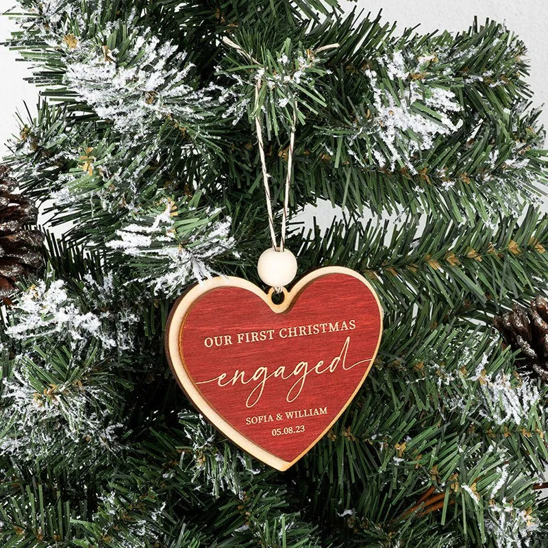 First Christmas Married Ornament Gift for Couples - GiftShire