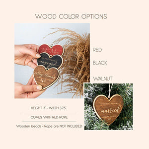 First Christmas Married Ornament Gift for Couples - GiftShire