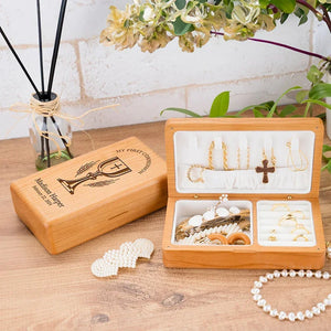 First Communion Customized Jewelry Wooden Box - GiftShire