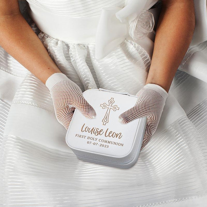 Child’s First Communion Keepsake Box with Custom Jewelry Box - GiftShire