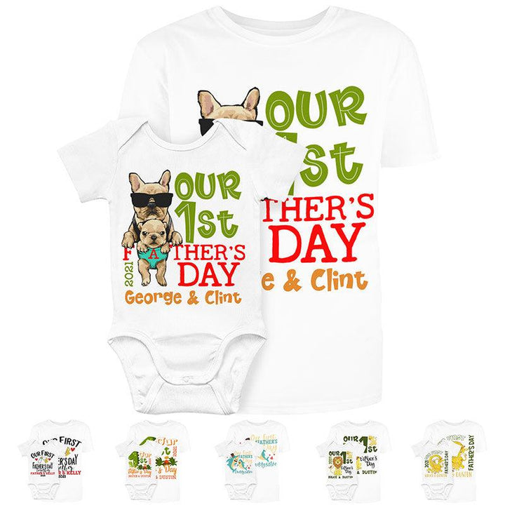 First Father’s Day Matching T-shirt - GiftShire