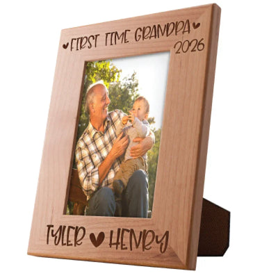 First Grandpa's Photo Frame Gift to Celebrate Promotion