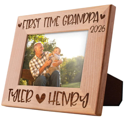 First Grandpa's Photo Frame Gift to Celebrate Promotion