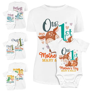 First Mother's Day: Custom Matching Tees for Mom & Her Baby - GiftShire