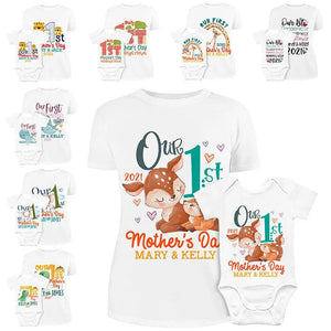 First Mother's Day: Custom Matching Tees for Mom & Her Baby - GiftShire