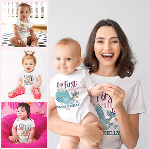 First Mother's Day: Custom Matching Tees for Mom & Her Baby - GiftShire