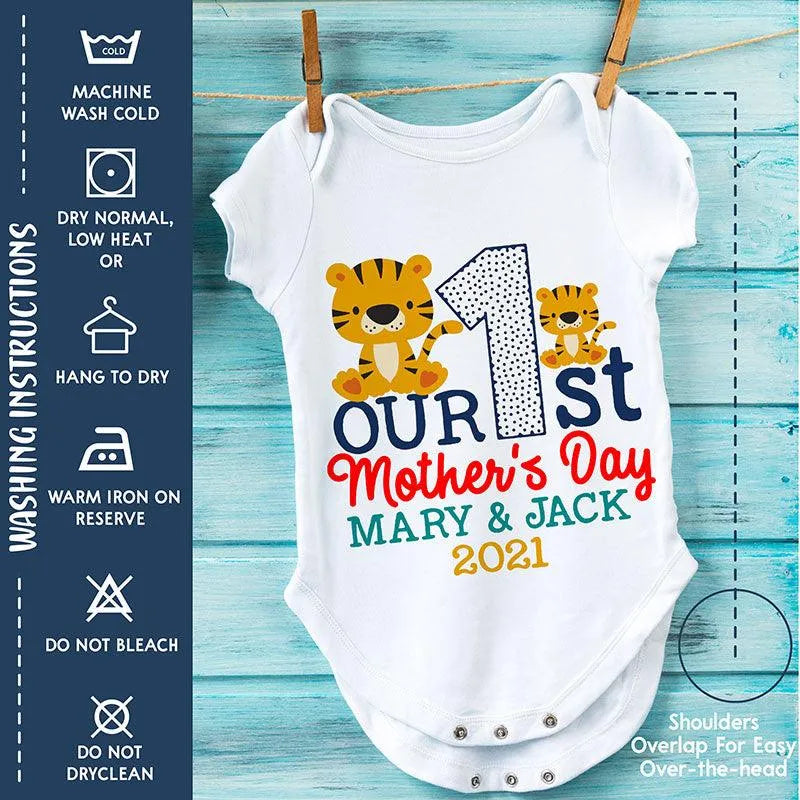 First Mother's Day: Custom Matching Tees for Mom & Her Baby - GiftShire