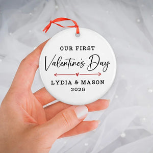 First Valentine's Day Ornaments for Couples - GiftShire