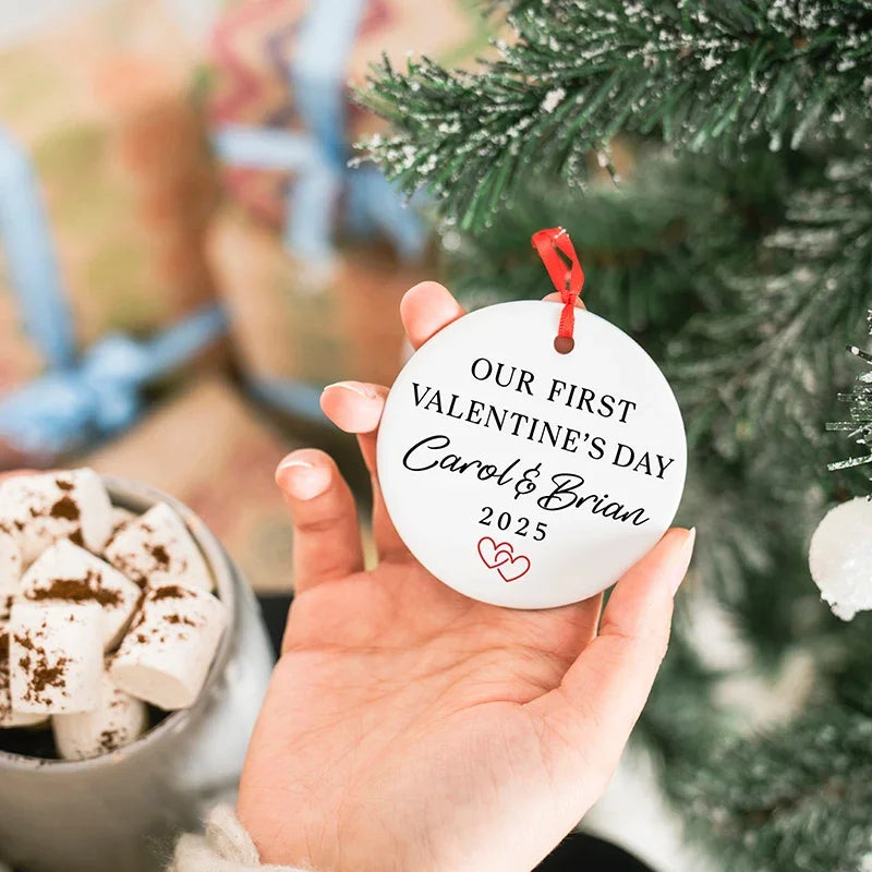 First Valentine's Day Ornaments for Couples - GiftShire