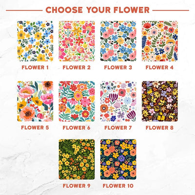 Floral MOM Sign with Children Names – Wood Wall Sign