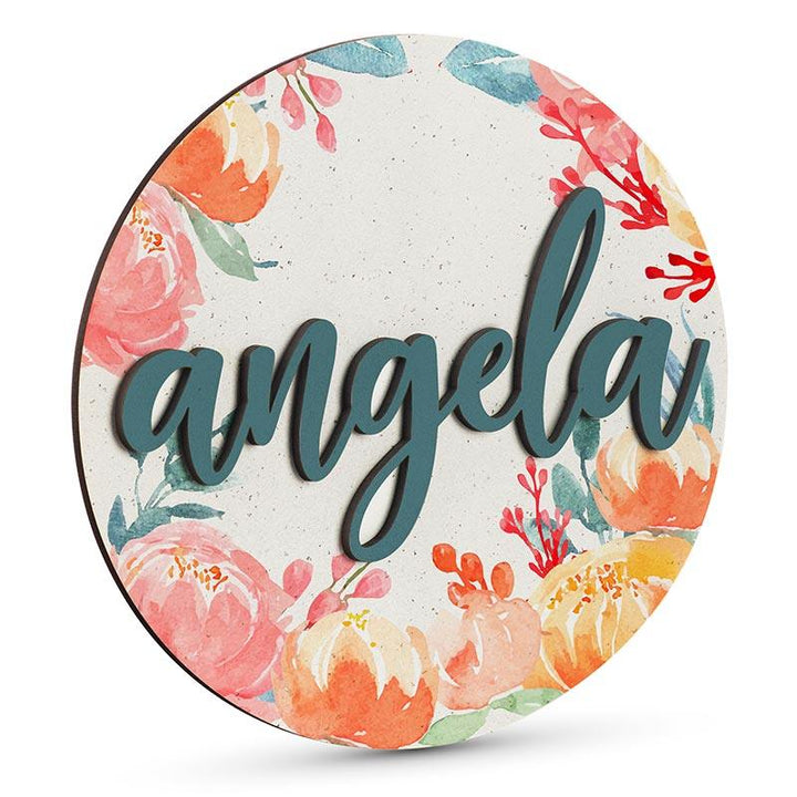 Wooden Flower Name Sign - GiftShire