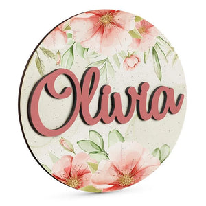 Wooden Flower Name Sign - GiftShire