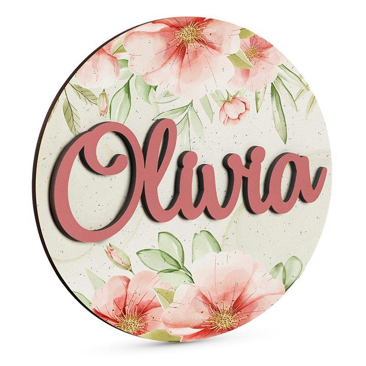 Wooden Flower Name Sign - GiftShire