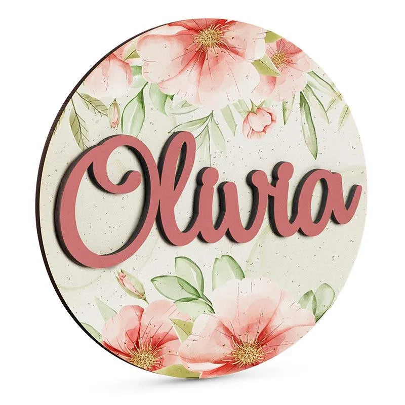 Wooden Flower Name Sign - GiftShire