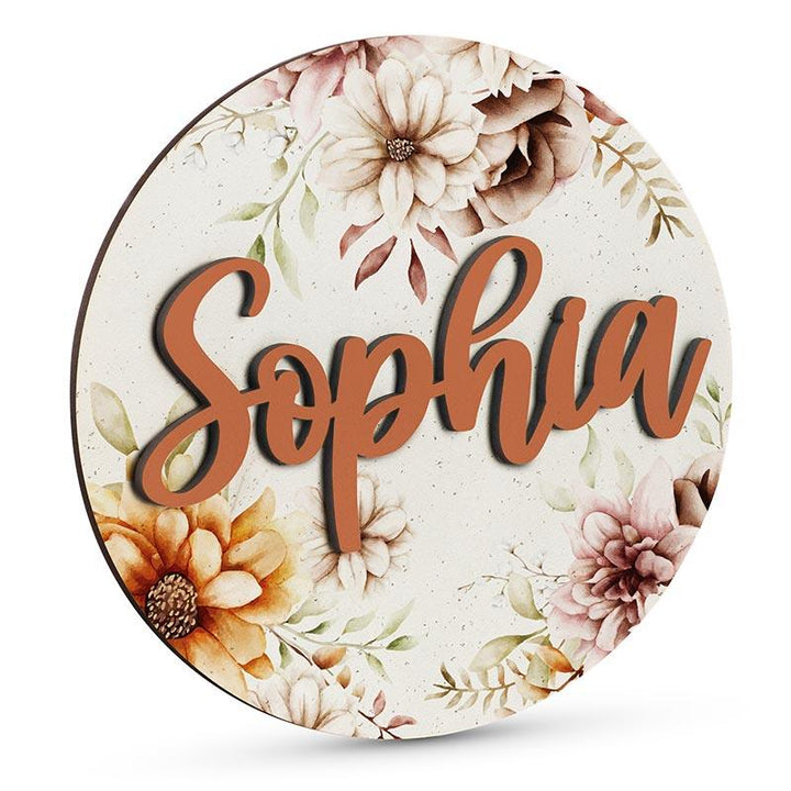 Wooden Flower Name Sign - GiftShire