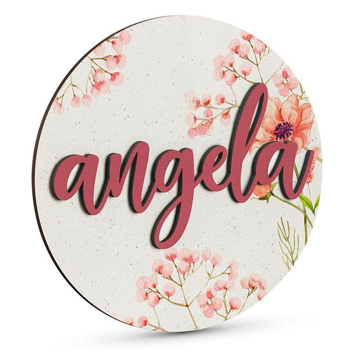 Wooden Flower Name Sign - GiftShire