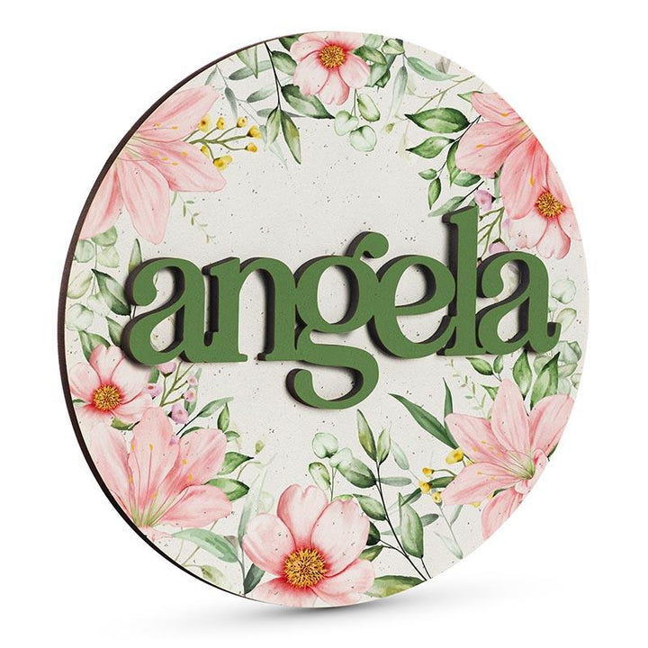 Wooden Flower Name Sign - GiftShire