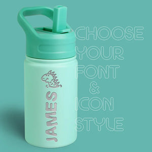 Food Grade Hydration! Kids Personalized Water Bottle - 12 Oz - GiftShire
