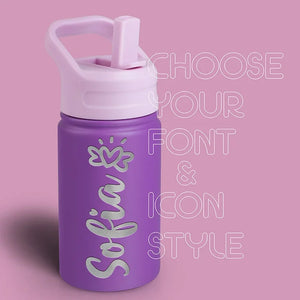 Food Grade Hydration! Kids Personalized Water Bottle - 12 Oz - GiftShire