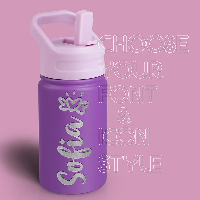 Food Grade Hydration! Kids Personalized Water Bottle - 12 Oz - GiftShire