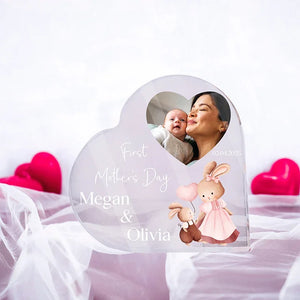 Free-standing Photo Heart Block for Mother's Day - GiftShire