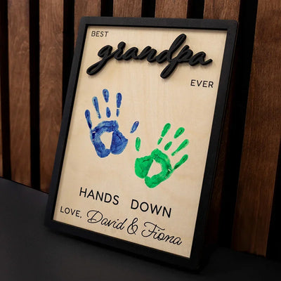 Best Dad Ever Gifts for Father’s Day – Handprint Customization on Sign