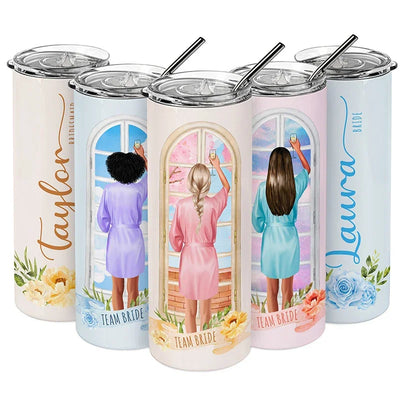 Fully Customizable Bridesmaid Gifts, 20 Oz Tumblers for Women