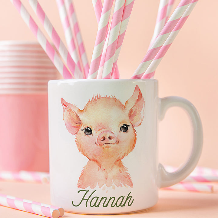 Funny Animal Design Mug for Kids - Personalize with Name - GiftShire