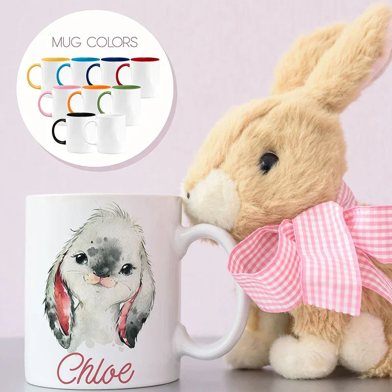 Funny Animal Design Mug for Kids - Personalize with Name - GiftShire