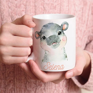 Funny Animal Design Mug for Kids - Personalize with Name - GiftShire