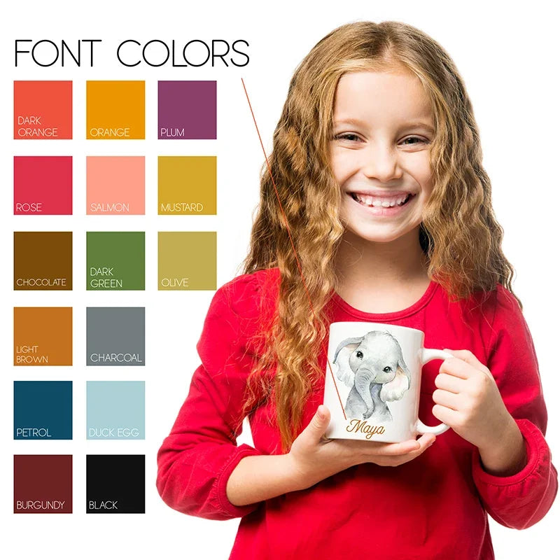 Funny Animal Design Mug for Kids - Personalize with Name - GiftShire