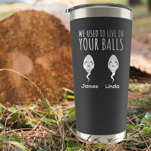 Funny Father's Day Tumblers From His Little Sperm Swimmers - GiftShire