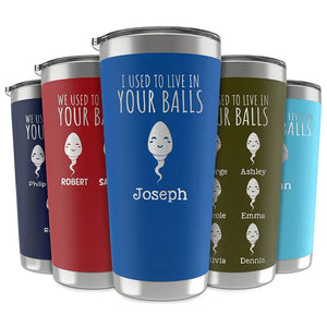 Funny Father's Day Tumblers From His Little Sperm Swimmers - GiftShire