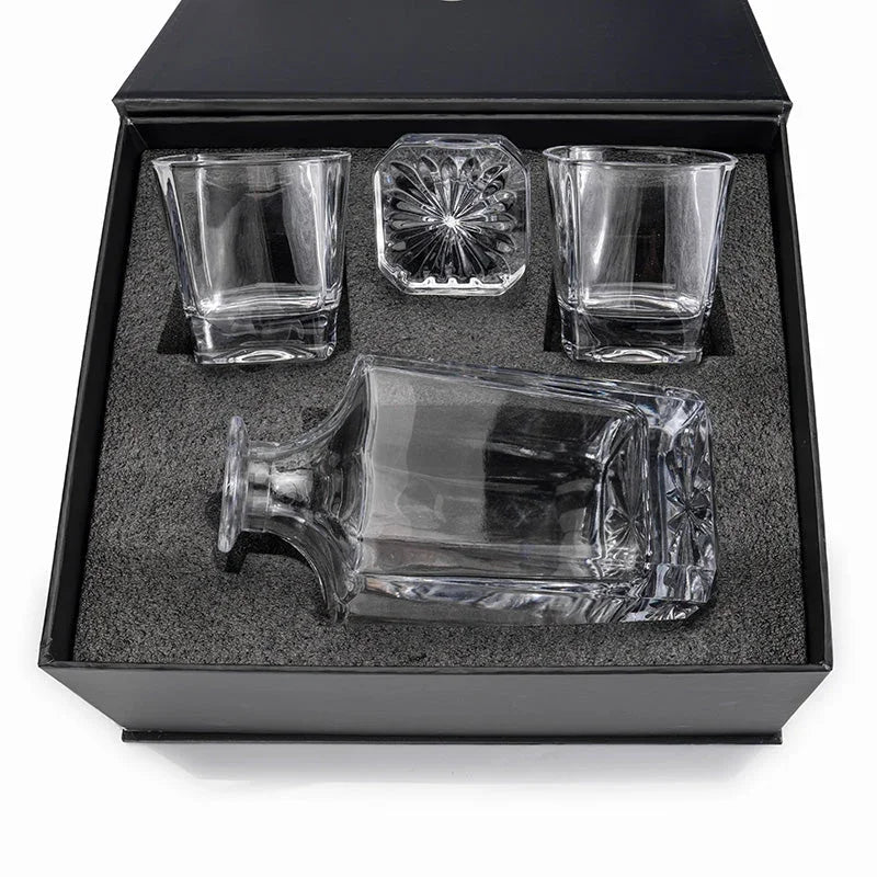 Gift Box For Decanter Set With Two Glasses - GiftShire