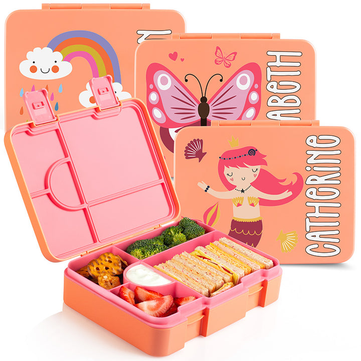 Girls School Lunch Box with Customized Bento Box