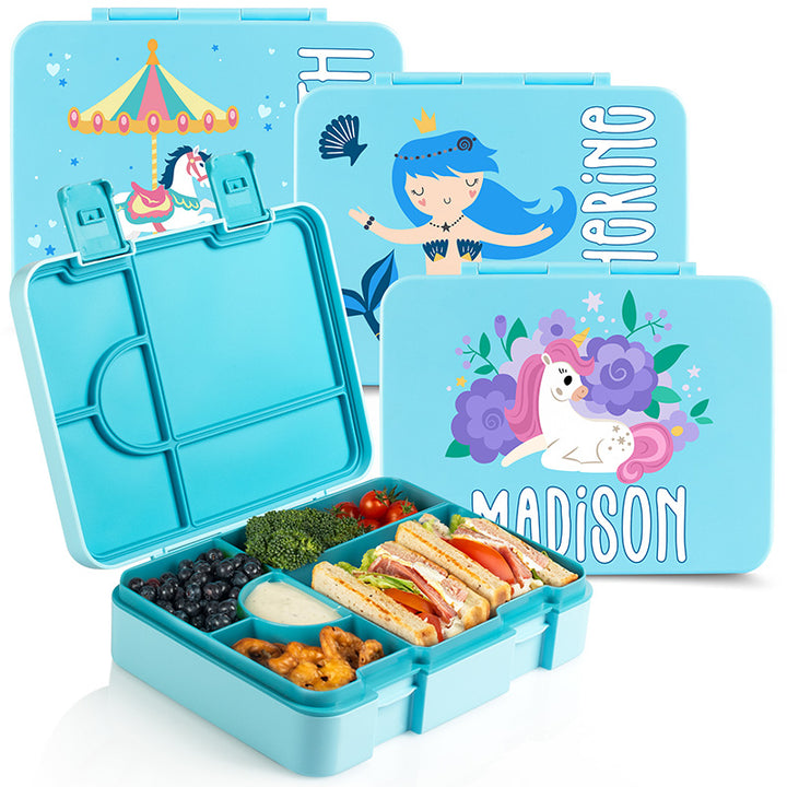 Girls School Lunch Box with Customized Bento Box