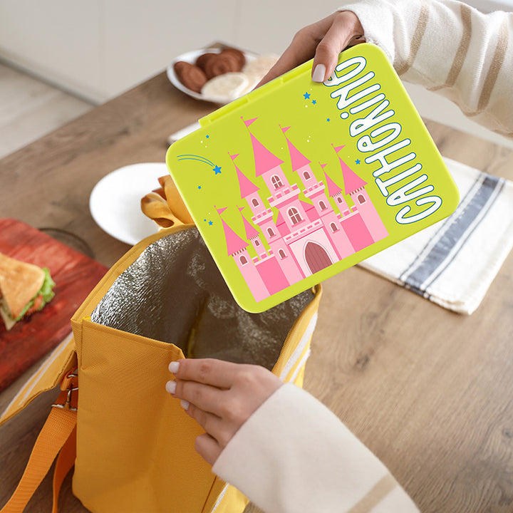 Girls School Lunch Box with Customized Bento Box