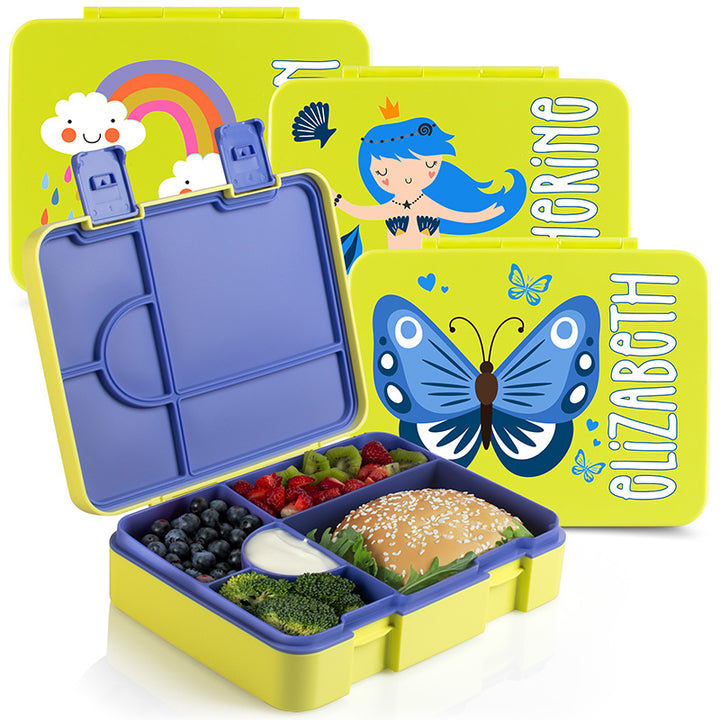 Girls School Lunch Box with Customized Bento Box