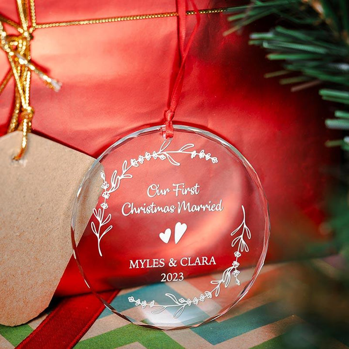 Custom Glass Ornament - GiftShire