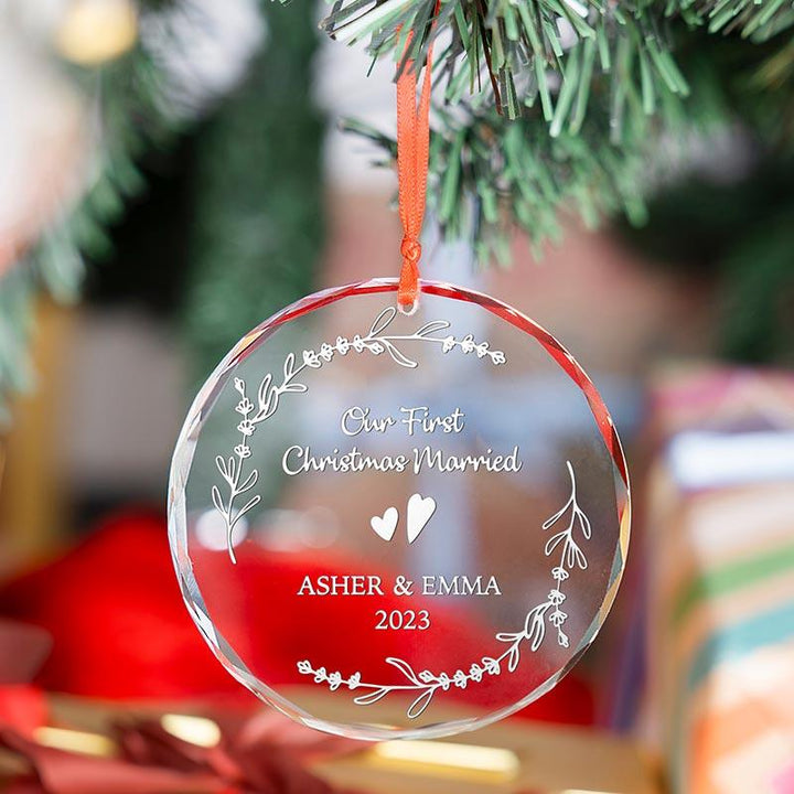 Custom Glass Ornament - GiftShire