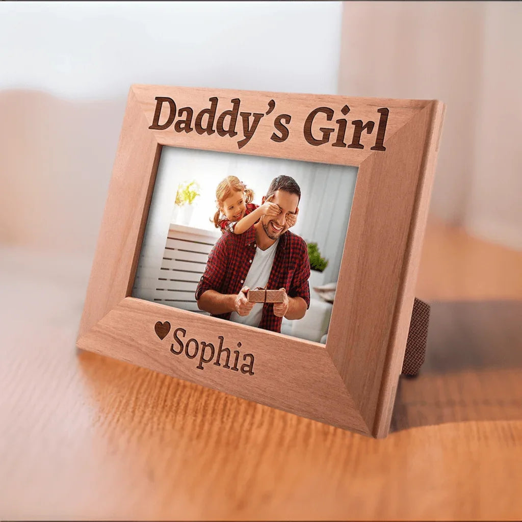 Christmas Gift for Dad, Daddy's Girl, Personalized Dad Picture Frame - GiftShire