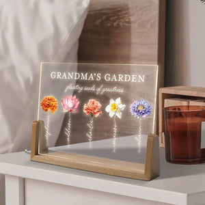 Grandma’s Garden Night Light W/FLowers - GiftShire