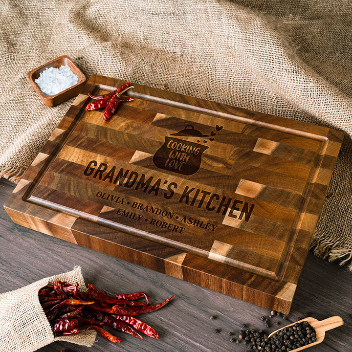 Grandma's Kitchen Personalized Cutting Board - GiftShire