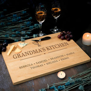 Grandma's Kitchen Personalized Cutting Board - GiftShire